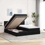  Otomanski okvir kreveta s madracima crni 200x200cm baršunasti | shoptok.hr