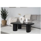House Nordic Crni stolić za kavu s pločom stola u dekoru jasena 78x96 cm Tirano – | shoptok.hr