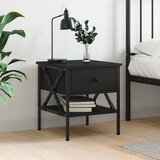 vidaXL Noćni ormarić crni 40 x 42 x 45 cm od konstruiranog drva | shoptok.hr