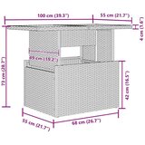  Vrtna sedežna garnitura z blazino 9 pcs siva in mornarsko modra, (5000021067) | Shoptok.si