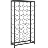  Stalak za vino za 45 boca crni 54 x 18 x 100 cm kovano željezo | shoptok.hr