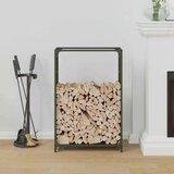  stojalo za drva olivno zelena 60x28x90 cm hladno valjano jeklo | Shoptok.si