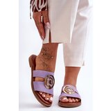 Boto Stylish Slippers With Mirrored Decoration Violet Deep Breath | Eponuda.ba