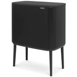Brabantia Bo Touch Bin 11+23 litrov z dvema vložkoma iz umetne mase - Matt Black | Shoptok.si