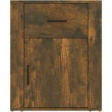 vidaXL Nočna omarica dimljeni hrast 50x36x60 cm inženirski les | Shoptok.si