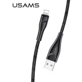 Usams PLETENI KABEL U41 ZA LIGHTNING 1M 2A ČRN ZA IPHONE FAST CHARGE, (22069390) | Shoptok.si