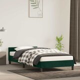  Okvir za krevet bez madraca tamnozeleni 90x190 cm baršunasti | shoptok.hr