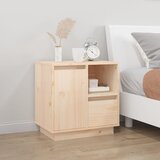 The Living Store Nočna omarica 50x34x50 cm trdna borovina - Nočna Omarica, (21432745) | Shoptok.si