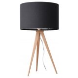 Zuiver črna namizna svetilka Tripod Wood Cene