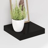  Plutajuće zidne police 4 kom crne 23 x 23,5 x 3,8 cm MDF | shoptok.hr