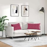 vidaXL Blazine za kavč 2 pcs Vinorodna rdeča 80 x 40 cm | Shoptok.si
