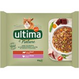  Ultima Cat Nature 4 x 85 g - Govedina in puran | shoptok.hr