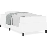  Posteljni okvir z vzmetnico Bela 80 x 200 cm Umetna koža | Shoptok.si