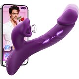 SuperLove Harmony Rabbit Sucking Thrusting Vibrator with App Purple Cijene