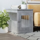 vidaXL Boks za psa betonsko siva 55x75x65 cm inženirski les Cene