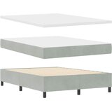  Krevet s opruga kutije Svjetlosiva 200 x 140 cm Baršun | shoptok.hr
