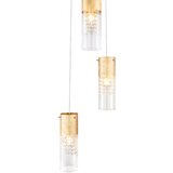 Globo 15908-3G - visilica na sajli wemmo 3xE27/60W/230V, prečnik 30 cm, zlatna | Eponuda.com