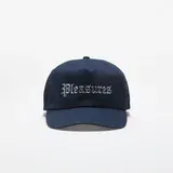 PLEASURES Chrome Snapback Navy Universal