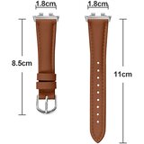 INF Huawei Usnjen Slim Trak za Band 11/11 Pro – Dvoslojno Usnje, Zaponka Brown, (5000264135) | Shoptok.si