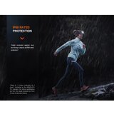 Fenix HM65RTV20PRP - LED prigušiva punjiva čelna lampa LED/USB IP68 crna/ljubičasta | Eponuda.com