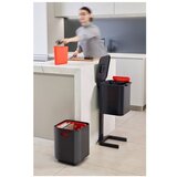 Joseph Joseph Siv jeklen koš za smeti za ločevanje odpadkov 40 l Totem Compact – | Shoptok.si
