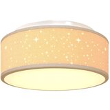 vidaXL Taupe Plastika Ø30 x 13.5 cm Stropna svetilka Cilindrična | Shoptok.si