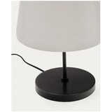 Kave Home Crno-bijela stolna lampa sa staklenim sjenilom (visina 38 cm) Nefar – | shoptok.hr