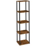 Songmics Polica enota 5 nivojev 23,8x38x139 cm rjava, (5000250163) Cene