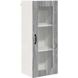 vidaXL Stenska kuhinjska omarica s polico Siva Sonoma 40 x 31 x 100 cm | Shoptok.si