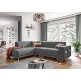 Miuform Siva sklopiva/s prostorom za odlaganje kutna garnitura (s lijevim kutom/u obliku slova L) Classy Sophie – | shoptok.hr