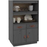  Visoka komoda siva 67 x 40 x 108 5 cm od masivne borovine | shoptok.hr
