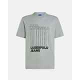 Karl Lagerfeld Majice s kratkimi rokavi A3M17002 Siva Cene