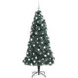  Umjetno božićno drvce s balovima, unaprijed osvijetljeno 180 cm | Eponuda.ba
