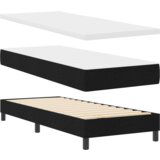  Box Spring postelja z vzmetnico Črna 80x200 cm Tkanina, (22051198) | Shoptok.si