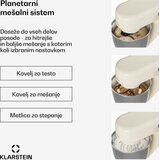 Klarstein Bella Evo kuhinjski robot | planetarni sustav miješanja | 3 nastavka za miksanje | 1500 W | 5 L | shoptok.hr
