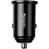 Avto polnilec (Y38) - USB, QC3.0, FCP, AFC, 20W, 4A - črn