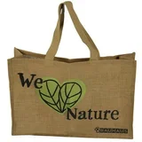 Torba iz jute We love Nature (Rjava, Do x Š: 59 x 17,5 cm, Juta)