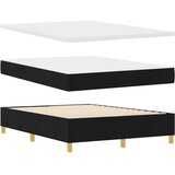  Postelja z vzmetnico z vzmetnico Črna 140 x 200 cm blago, (5000125990) | Shoptok.si
