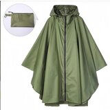 INF Vodoodporen pohodniški dežni pončo s kapuco, lahek dežni plašč za kampiranje na prostem DarkGreen, (21757089) | Shoptok.si