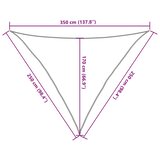  Jedro za zaštitu od sunca 160 g/m² sivosmeđe 2,5x2,5x3,5 m HDPE | shoptok.hr