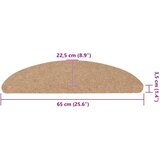 vidaXL Samoljepljivi otirači za stepenice 20 kom bež 65x22,5x3,5 cm | shoptok.hr