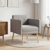  Ukrasna fotelja Svjetlosiva Baršun | shoptok.hr