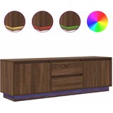 vidaXL TV omarica z LED lučkami rjavi hrast 160,5x41x50 cm, (21829707) | Shoptok.si