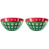 Le Murrine 2 Bowl Set 12 cm Emerald green /white /red