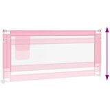  Sigurnosna ograda za dječji krevet ružičasta 200x25 cm tkanina | shoptok.hr