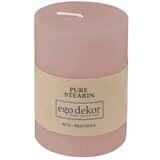 Eco candles by Ego dekor Pudrasto rožnata sveča Friendly, čas gorenja 37 h | Shoptok.si