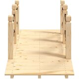  Vrtni most s lančanim ogradama 150x67x56 cm masivno drvo smreke | shoptok.hr