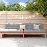 vidaXL Vrtni sredinski kavč 2 kosa 120x80 cm trden les douglas Cene