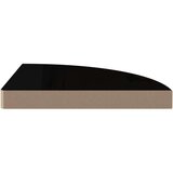 vidaXL Kotne police 2 kosa visok sijaj črne 35x35x3,8 cm MDF | Shoptok.si