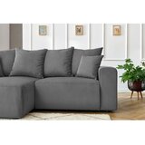 Bobochic Paris Siva baršunasti kutna garnitura Enjoy – | shoptok.hr